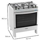 Fogão 5 Bocas Esmaltec Ágata Com Acendimento Automático Top C