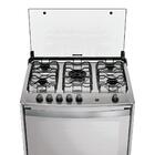 Fogão 5 Bocas Espelhado Com Mesa Inox Dako Magister Inox Styl