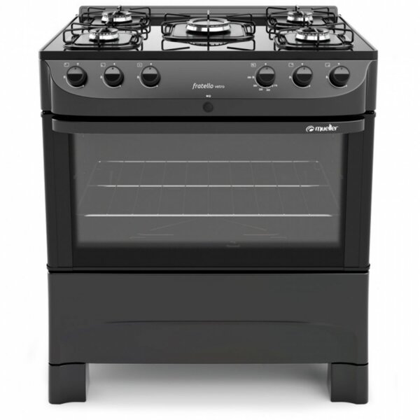 Fogão 5 Bocas Mueller Fratello Vetro
