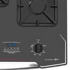 Fogão 5 Bocas Preto Dako Diplomata Grill Com Frente Em Vidro