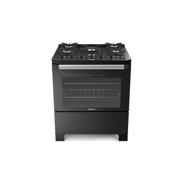 Fogão 5 Bocas Tripla Chama Mesa De Vidro Automático Bivolt It