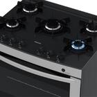 Fogao 5 Bocas Venax Delplus Vitreo Bl Inox Gas Glp