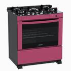 Fogao 5 Bocas Venax Delplus Vitreo Bl Pink Gas Glp