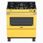 Fogao 5 Bocas Venax Gaudi Vetro Vitreo Amarelo Gas Glp