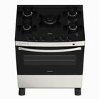 Fogao 5 Bocas Venax Gaudi Vitreo Inox Gas Glp