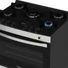 Fogao 5 Bocas Venax Gaudi Vitreo Inox Gas Glp