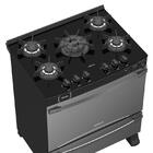 Fogao 5 Bocas Venax Palladio Vitreo Preto Fosco Gas Glp