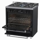 Fogao 5 Bocas Venax Temis Preto Gas Glp