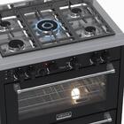 Fogao 5 Bocas Venax Temis Preto Gas Glp