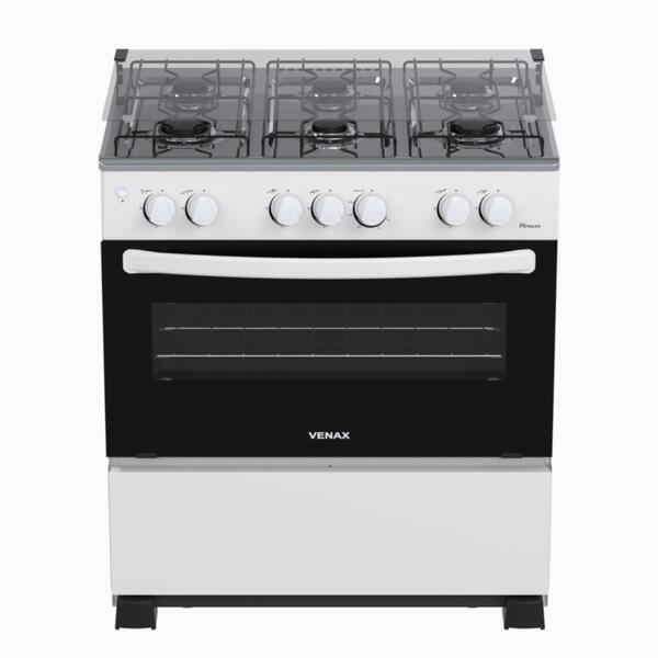 Fogao 6 Bocas Venax Picasso Mesa Inox Giii Branco Gas Glp | Leroy