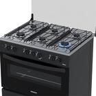 Fogao 6 Bocas Venax Picasso Mesa Inox Giii Preto Fosco Gas Glp