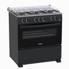 Fogao 6 Bocas Venax Picasso Mesa Inox Giii Preto Fosco Gas Glp