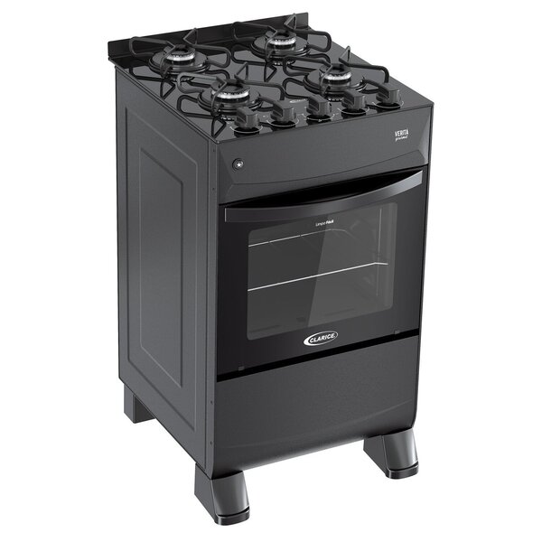 Fogão A Gás 4 Bocas Veritá Gourmet Preto