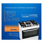 Fogão A Gás Atlas Mônaco Top Glass 5 Bocas Branco - Bivolt