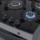 Fogão A Gás Delplus Vitreo 5 Q Grafite Glp