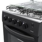 Fogão A Gás Gaudi 4 Q Preto Fosco Glp