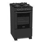 Fogão A Gás Glp Venax Da Vinci Vítreo 4 Bocas Preto Fosco