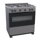 Fogão A Gás Glp Venax Gaudi 5 Bocas Grafite