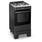 Fogão A Gás Mesa Inox Forno 50l Limpa Fácil E Acendimento Aut