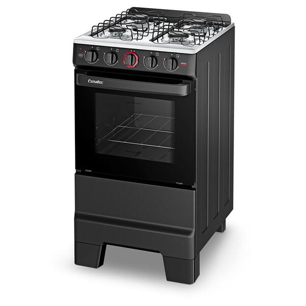 Fogão A Gás Mesa Inox Forno 50l Limpa Fácil E Acendimento Aut