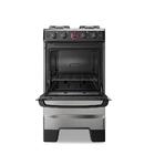 Fogão A Gás Mesa Inox Forno 50l Limpa Fácil E Acendimento Aut