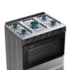 Fogão A Gás Mesa Inox Super Chama Limpa Fácil E Acendimento A