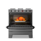 Fogão A Gás Mesa Inox Super Chama Limpa Fácil E Acendimento A