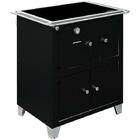 Fogão A Lenha Antonow Roma Chapa Vitrocerâmica Esquerdo Inox