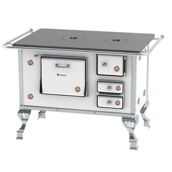 Fogão A Lenha Branco Buque Sem Tampa Venax