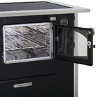 Fogão A Lenha C Forninho C Cx Dir Preto Vidro Cer Nº2