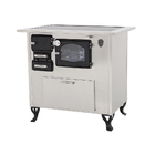 Fogão A Lenha C/forninho C/cx Esq Inox Vidro Cer Nº2