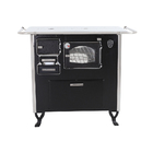 Fogão A Lenha C/forninho Dir Preto Fornos Pinhal Alumínio N2