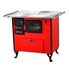 Fogão A Lenha C Forninho Dir Vermelho Alumínio N1