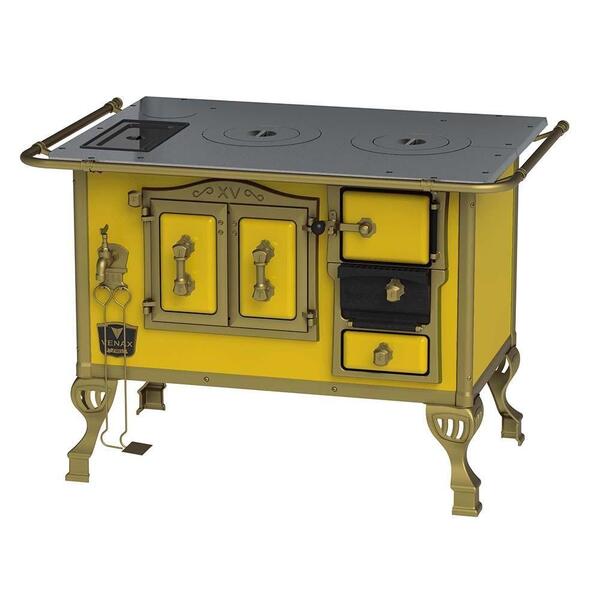 Fogão A Lenha Duque Amarelo Sem Tampa Venax