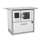 Fogão A Lenha Eclipse Direito Branco Chapa  Aluminio N2