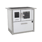 Fogão A Lenha Eclipse Direito Branco Chapa Vitroceramica N2