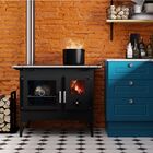 Fogão a Lenha F820FE Aço Carbono com Grade e Bandeja 80x101x68cm Metávila