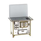 Fogão A Lenha Gab Branco Buque C/ Tampa Cald Venax