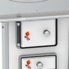 Fogão A Lenha Gab Branco Flor C/ Tampa Venax