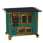 Fogão A Lenha Gab Premium Azul Turquesa C/ Tampa Venax