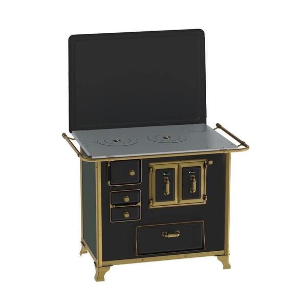 Fogão A Lenha Gab Preto C/ Tampa Venax