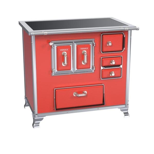 Fogão A Lenha Gab Xviii Premium Vermelho Venax