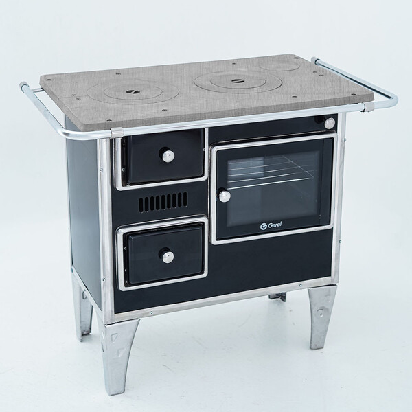 Fogão A Lenha Geral Nr 1 Com Chaminé Ao Lado Direito Braslar