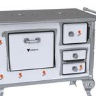 Fogao A Lenha Gii N 1 Branco Flor Sem Tampa