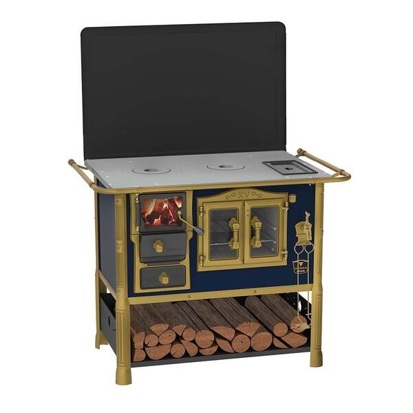 Fogão A Lenha Ludwig Azul C/ Tampa Venax