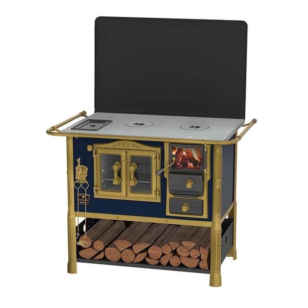 Fogão A Lenha Ludwig Azul C/ Tampa Venax