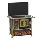 Fogão A Lenha Ludwig Premium Azul C/ Tampa Venax