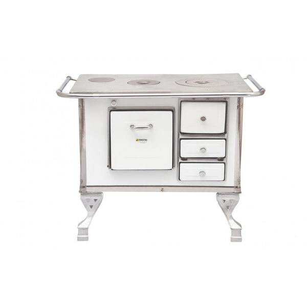 Fogão A Lenha Maestro Nº1 Saida A Esquerda - Branco