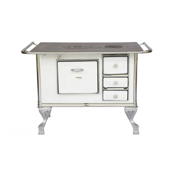 Fogão A Lenha Maestro Nº2 Saida A Esquerda Branco