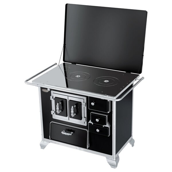 Fogão A Lenha N2 Gabinete Af Porta Dupla L/e Preto